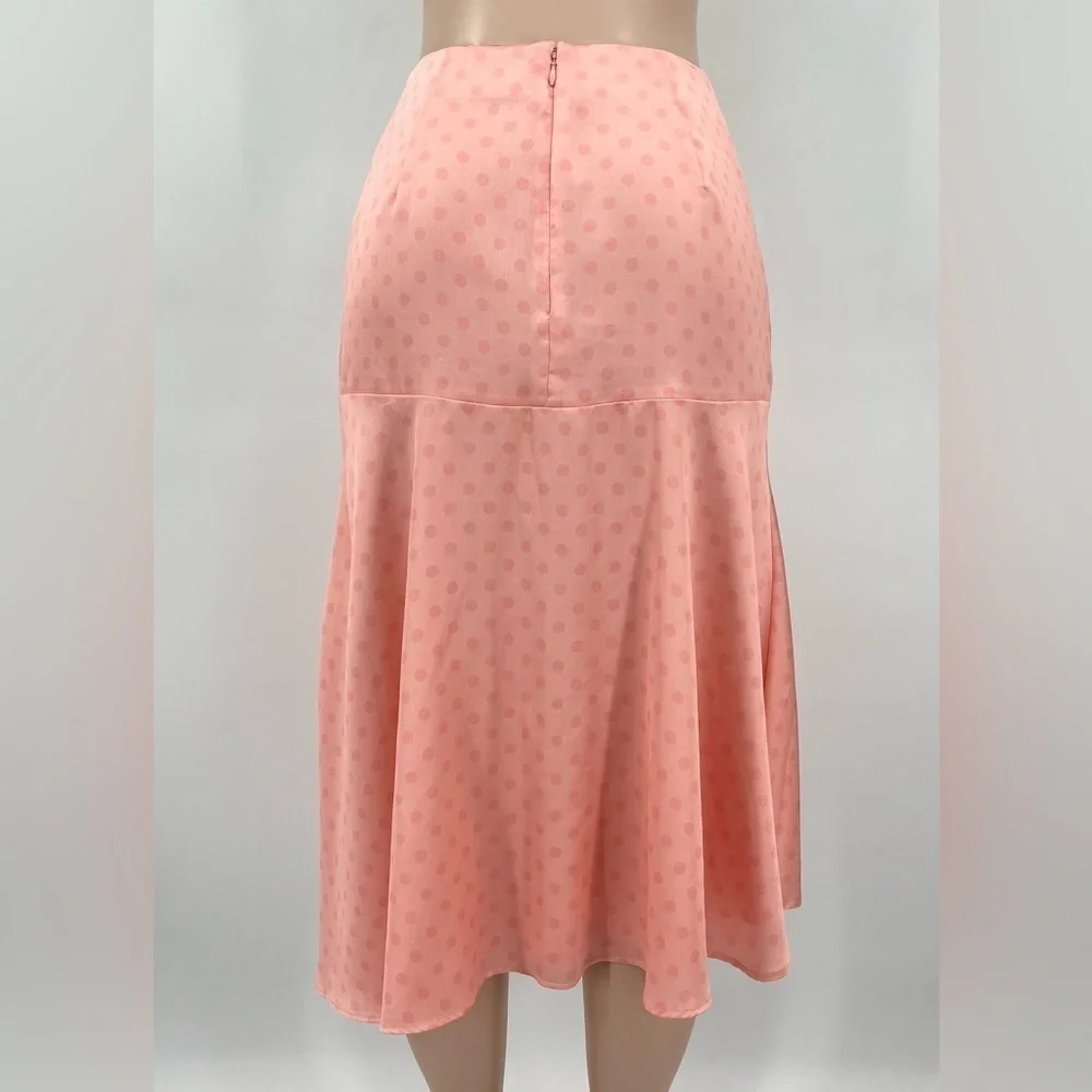 Keepsake The Label Pink Polka Dot Midi Skirt Size Medium